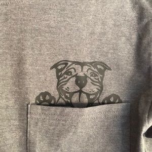 Pit bull in the pocket shirt